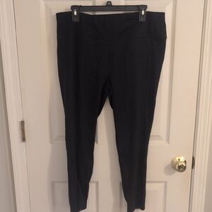 Avia Black Ponte Pull-On Leggings